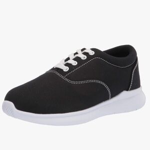 Propet Women's Flicker Canvas Sneaker Black Size 9.5 Lace Up